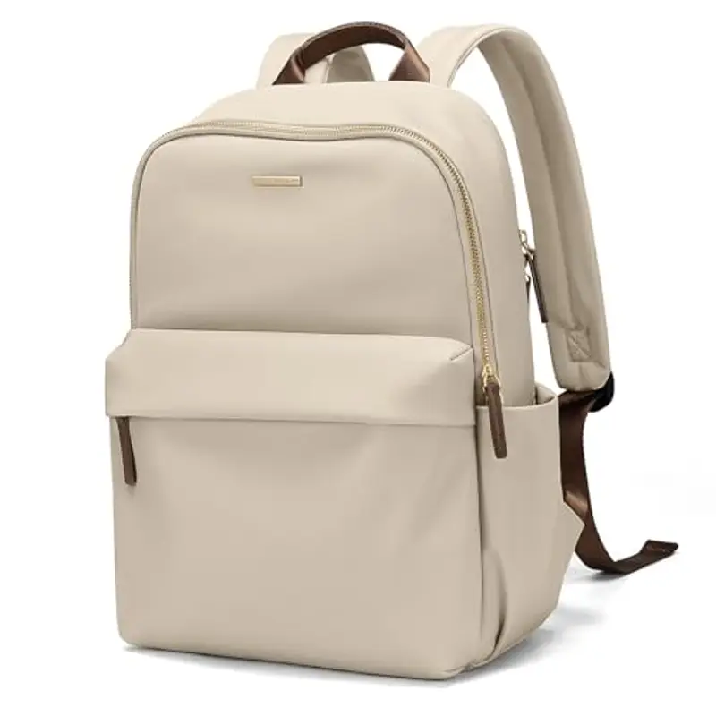 GOLF QUALITY Zaino Donna,Zaino Per PC Portatile 14 Pollici Notebook, Causal Daypack per Computer,Lavoro,Scuola,Viaggio,Mandorla