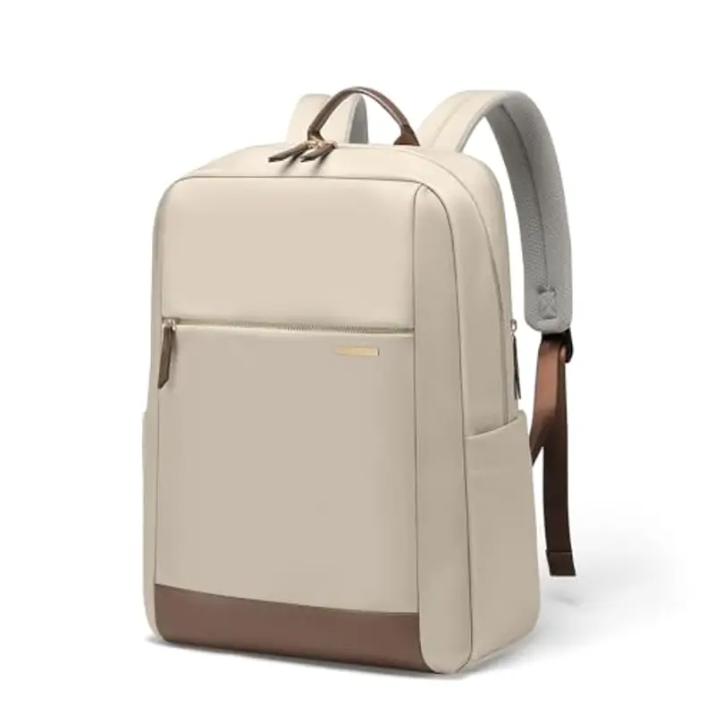 GOLF QUALITY Zaino PC Portatili 15.6 Pollici,Grande Zaino Donna Uomo Porta PC, Backpack Computer da Business Notebook Viaggio Ufficio Lavoro,Albicocca