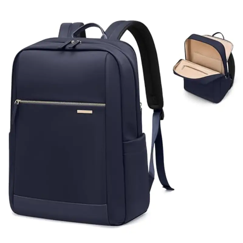 GOLF QUALITY Zaino PC Portatili 15.6 Pollici,Grande Zaino Donna Uomo Porta PC, Backpakc Computer da Business Notebook Viaggio Ufficio, Blu navy