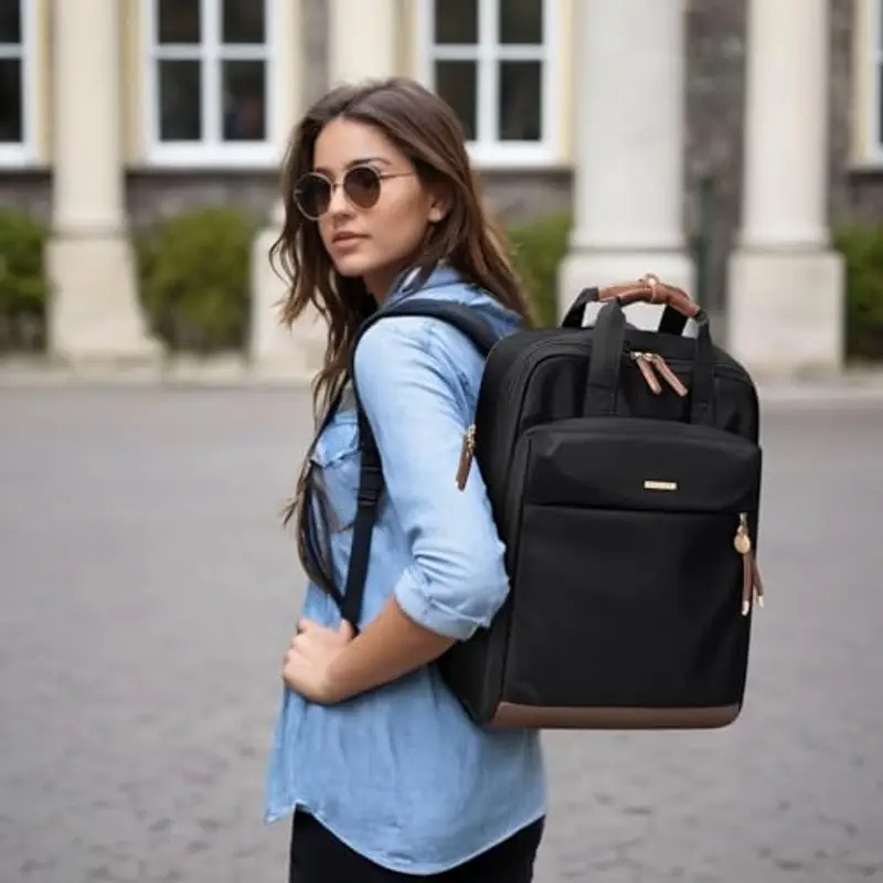 GOLF QUALITY Zaino Porta PC, Zaino Donna per Computer da 15.6 Pollici Notebook, Laptop Backpack Impermeabile da Uomo miniatura 2
