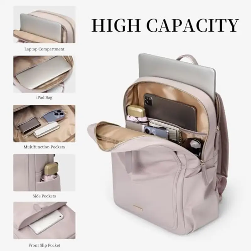 GOLF SUPAGS Zaino Donna Portatile, Borsa da Viaggio da Campeggio per Laptop da 14 Pollici, Grande Casual Con Scomparto miniatura 3