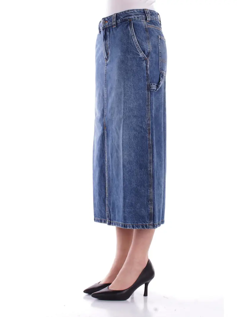 Gonna Donna DICKIES Blu Long denim carpenter skirt w r miniatura 2
