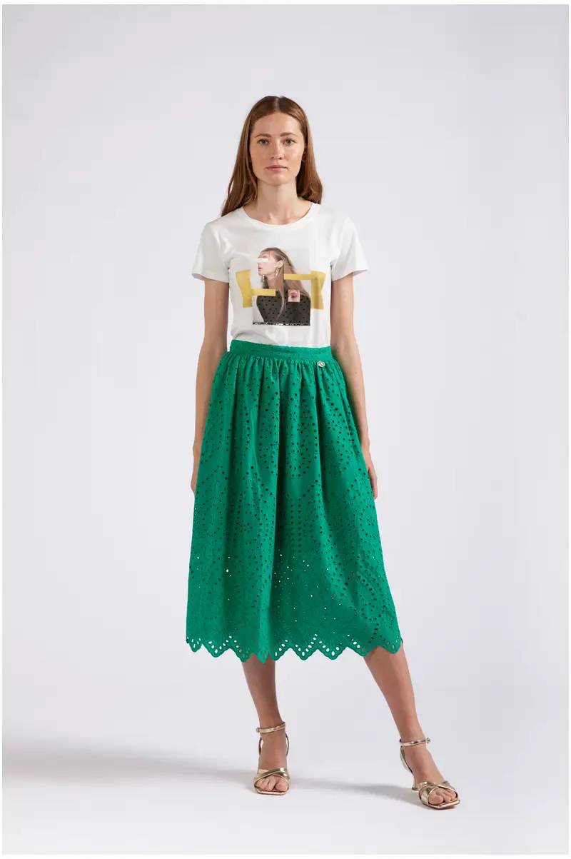 gonna in sangallo verde