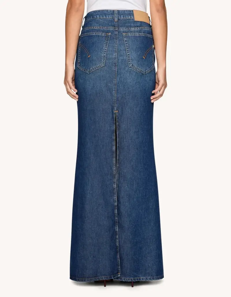 Gonna lunga con spacco sul retro miniatura 2