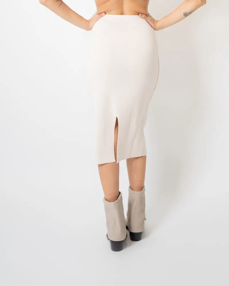 Gonna Maglia Panna miniatura 2