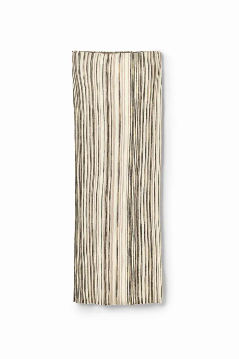 Gonna midi costine rigate