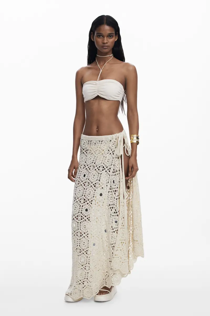 Gonna pareo crochet mandala