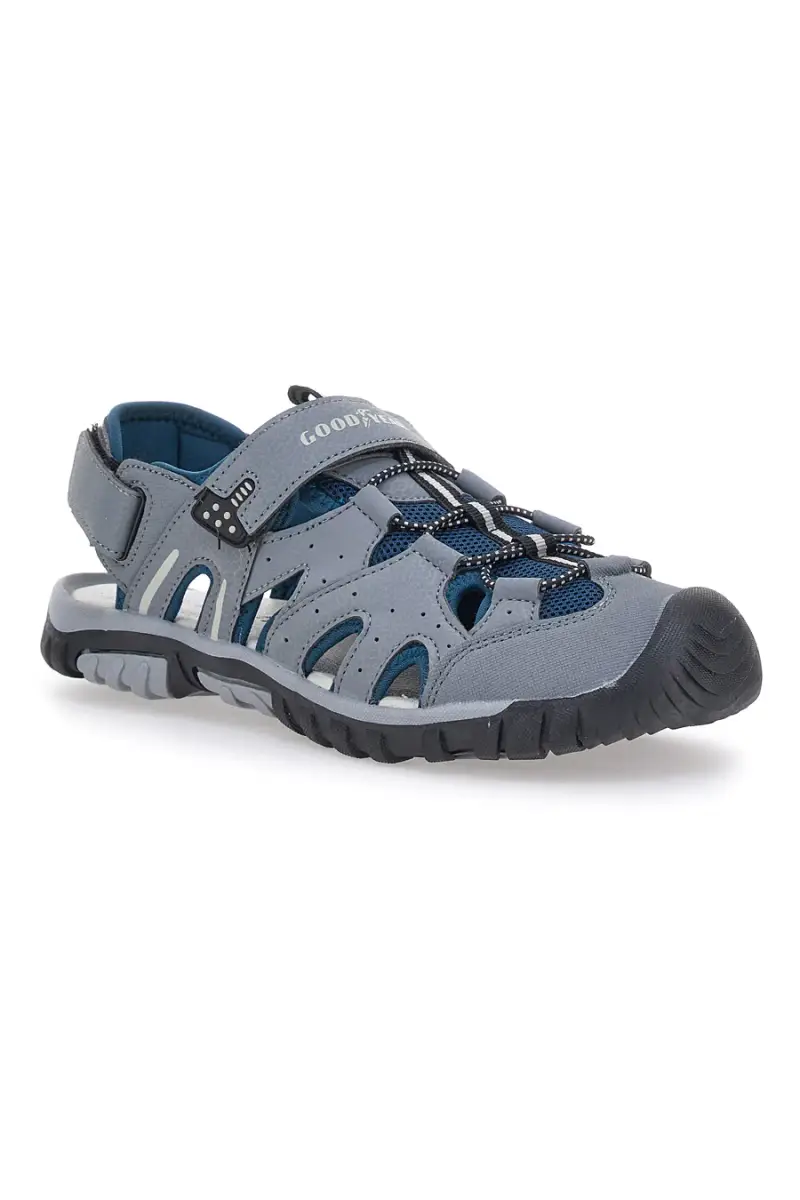 Sandali Grigi Con Strappi in Velcro Goodyeas 31047 [GRIGIO] miniatura 2