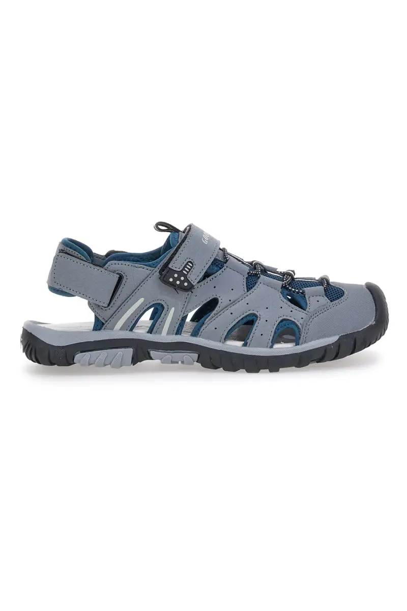 Sandali Grigi Con Strappi in Velcro Goodyeas 31047 [GRIGIO]