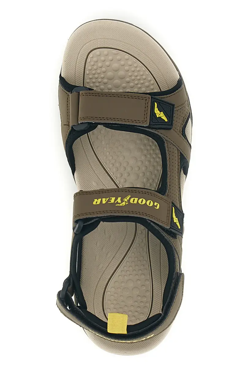 Sandali marroni con chiusure regolabili Goodyear GY31048 [MARRONE] miniatura 3