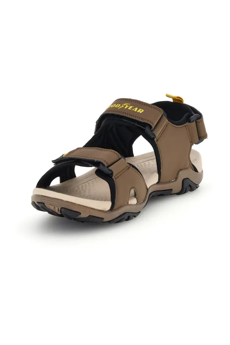 Sandali marroni con chiusure regolabili Goodyear GY31048 [MARRONE] miniatura 4