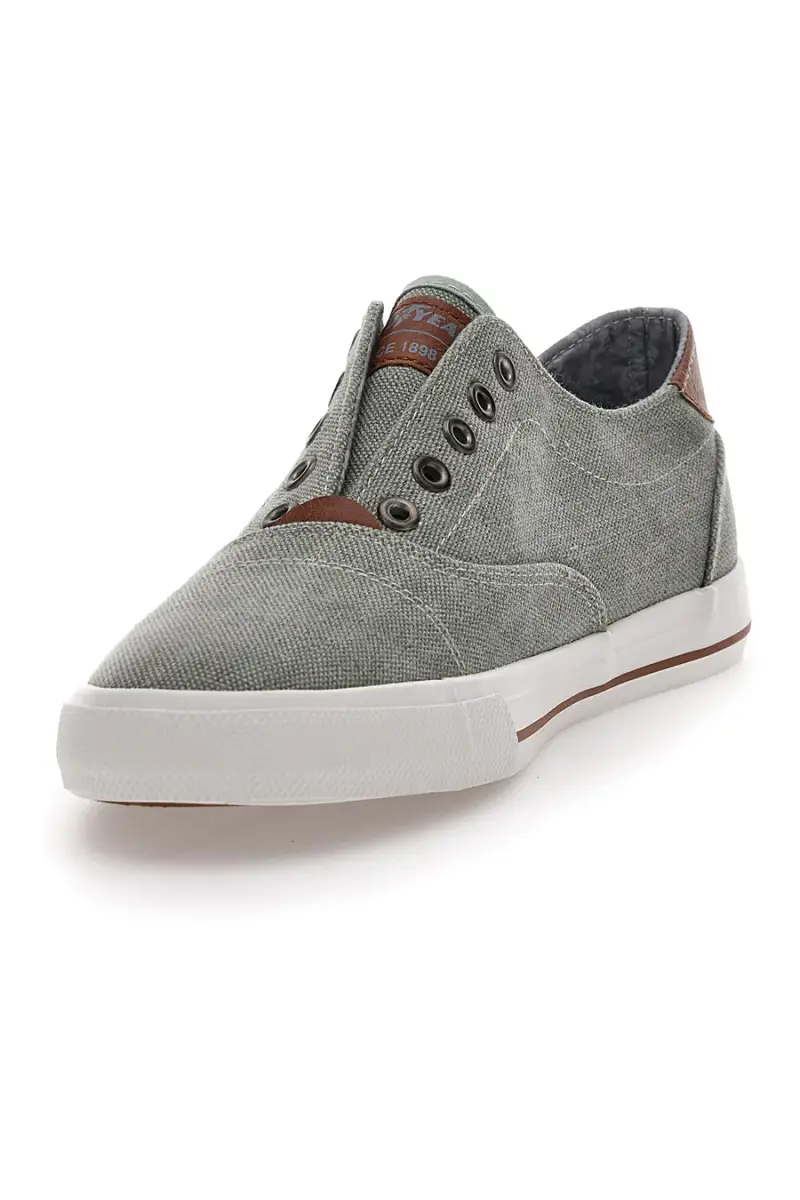 Sneakers Grigie in Tela senza Lacci Goodyear 41033 [GRIGIO] miniatura 3