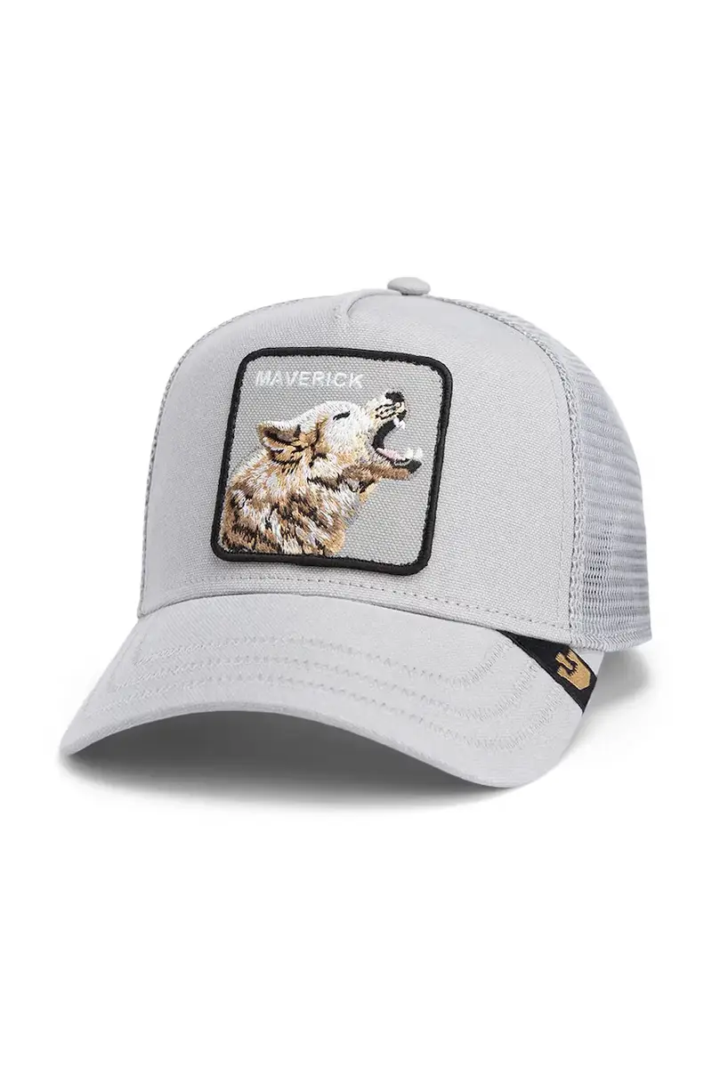 berretto da baseball Howling in Harmony colore grigio con applicazione 101-1975