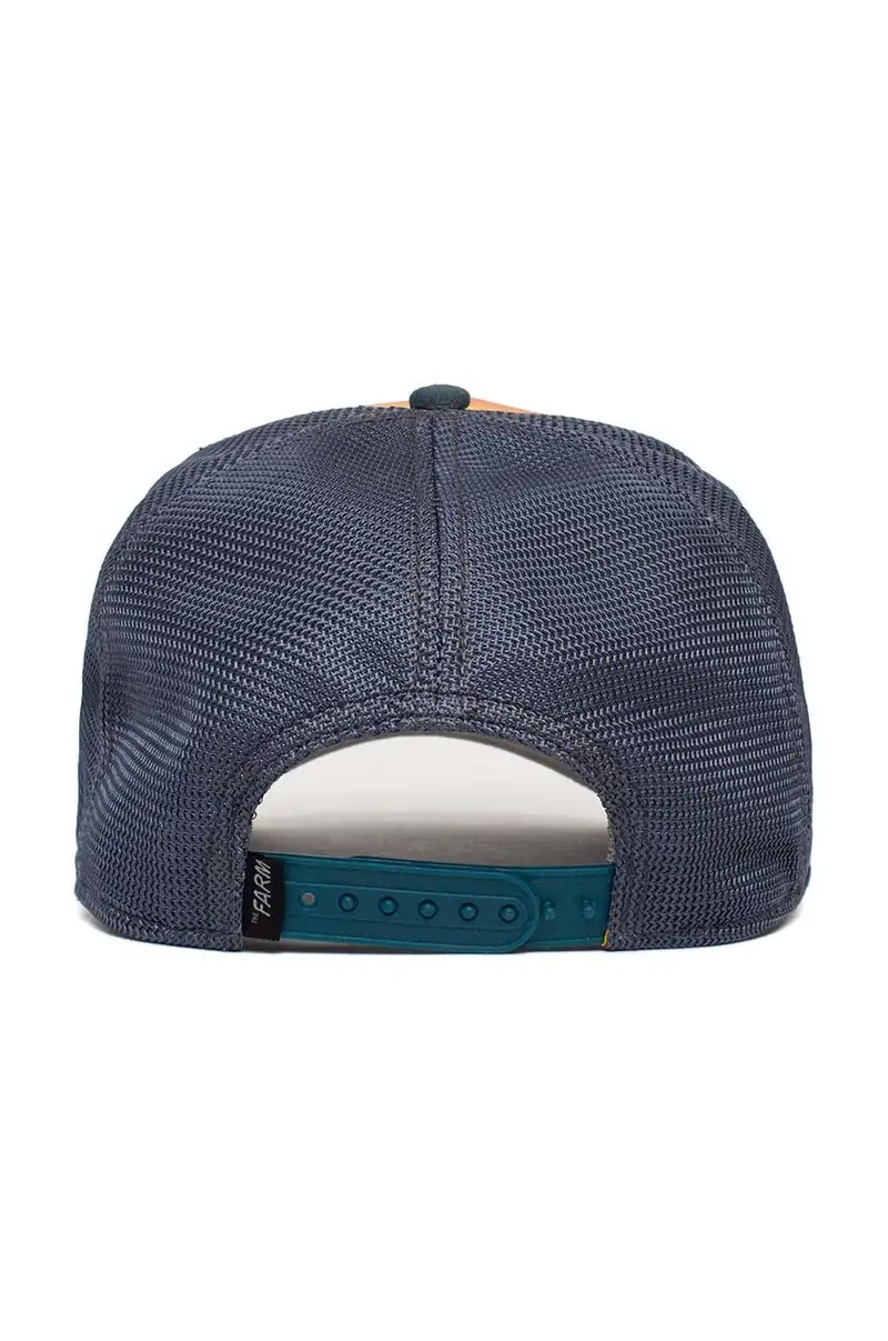 cappello con visiera in misto lino Balladillo colore blu 101-0368 miniatura 3