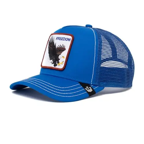 Goorin Bros. The Freedom Eagle Adler Blue A-Frame Adjustable Trucker cap - One