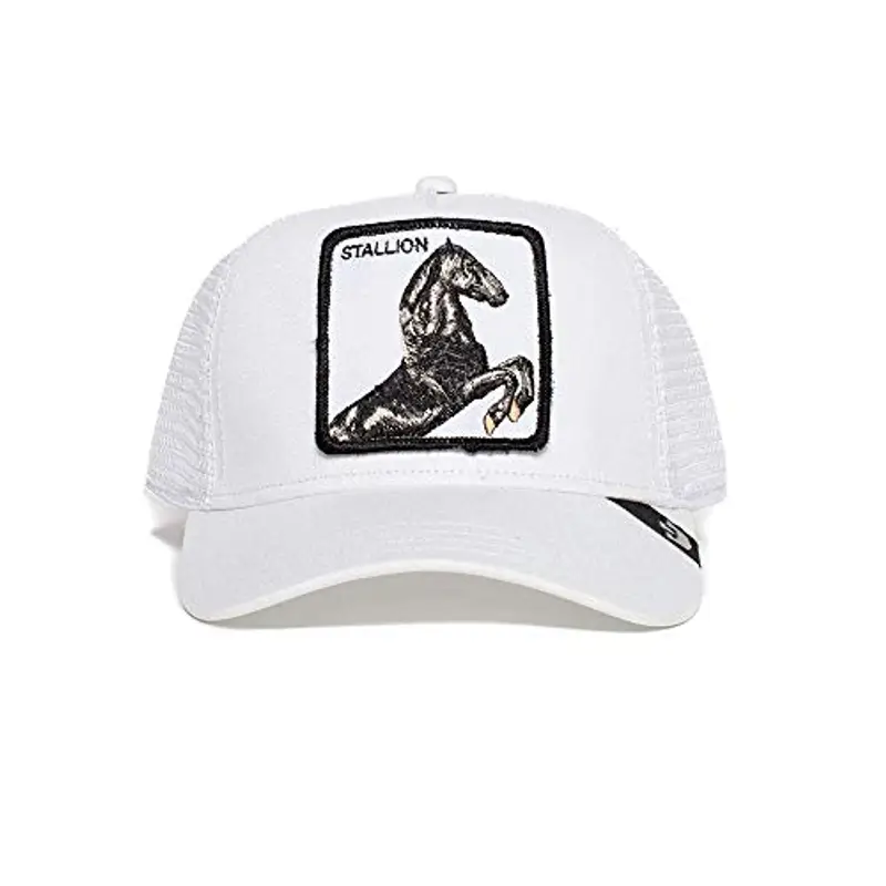 Goorin Bros. The Stallion Hengst White A-Frame Adjustable Trucker Cap - One-Size miniatura 2