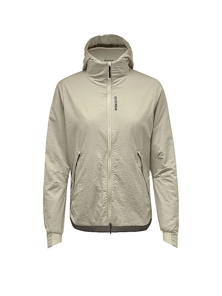 Giacca da running da donna CONCURVE WINDSTOPPER® beige | S