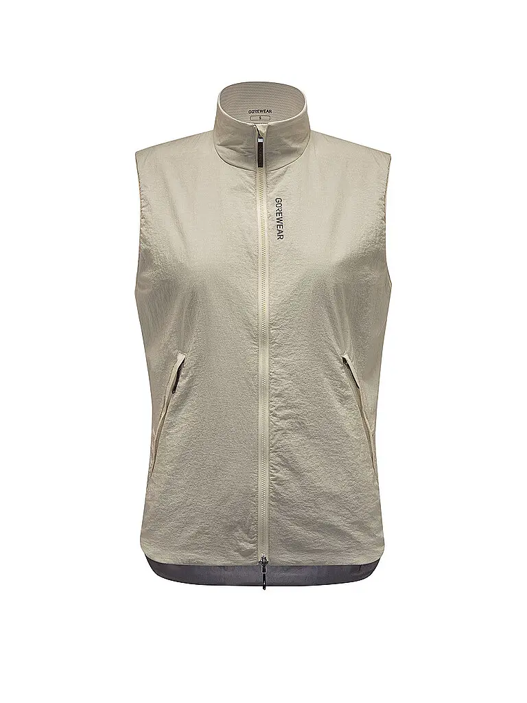 Gilet da running da donna CONCURVE WINDSTOPPER® beige | M