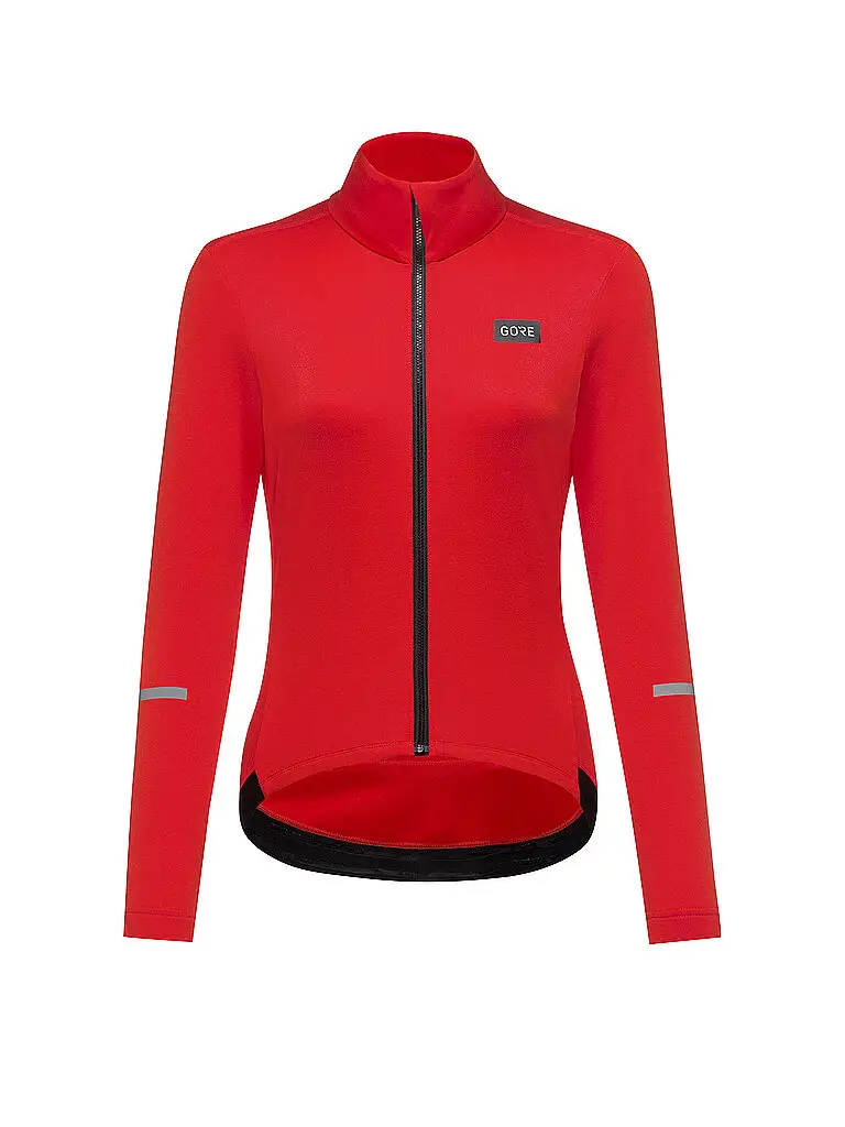 Maglia da ciclismo termica da donna Progress rosso | 36