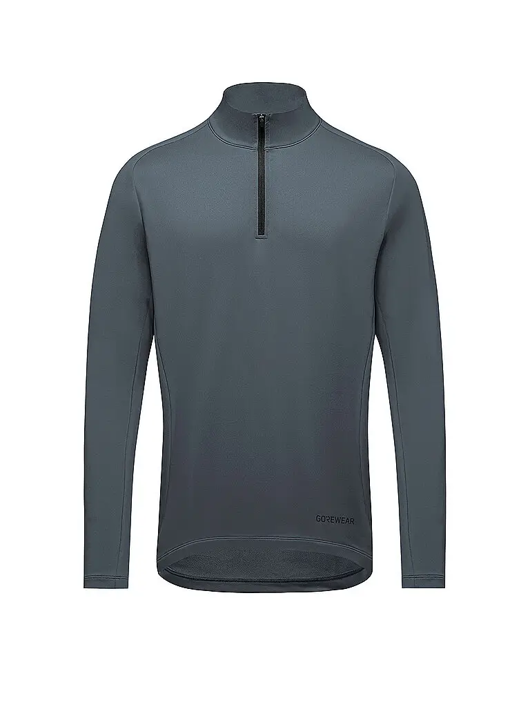 Maglia da running da uomo Everyday con zip da 1/4 grigio | M