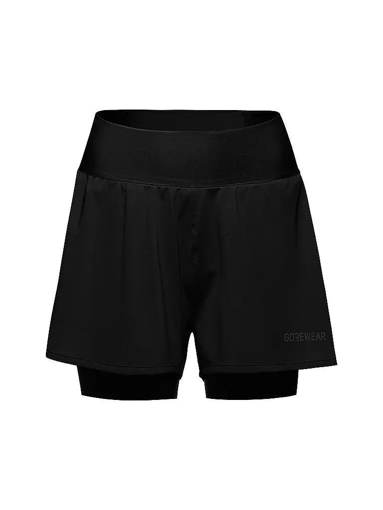 Pantaloncini da running da donna Concurve 5 2in1 nero | XS