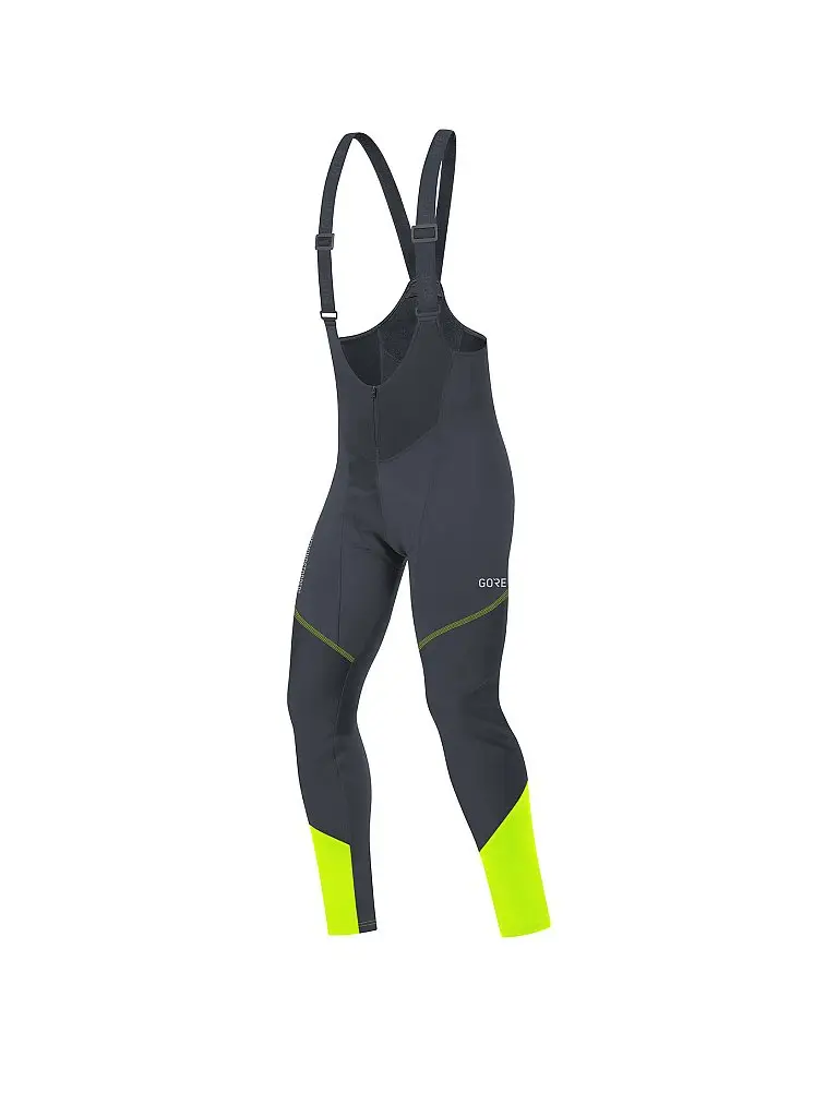 Salopette da ciclismo da uomo C3 GORE® WINDSTOPPER® nero | L