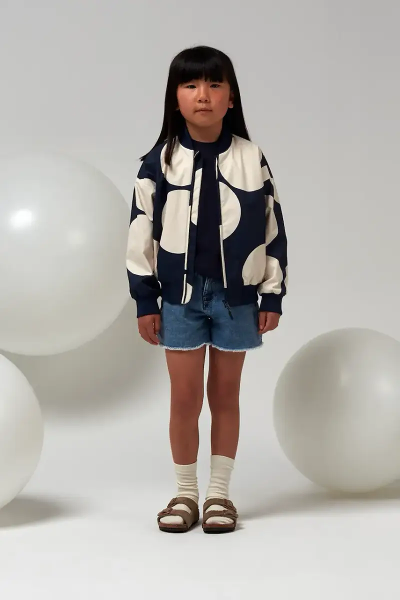 giacca bomber bambini PIG OUT colore blu navy 251.9.1.594