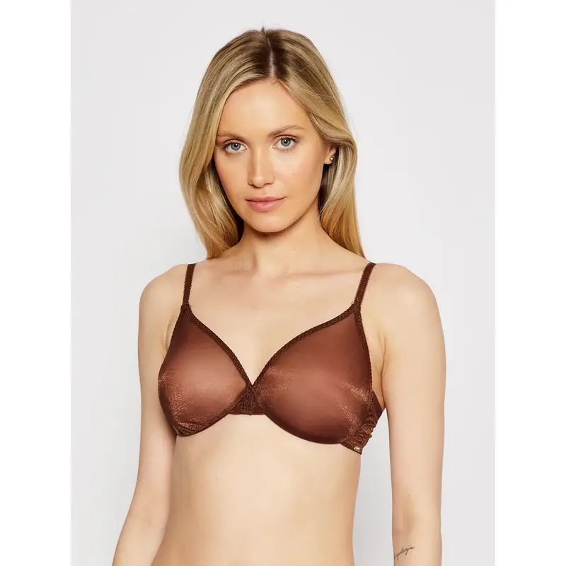 Reggiseno con ferretto Glossies Sheer Moulded 6271 Marrone