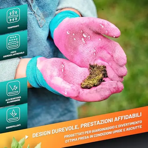 GRÜNTEK Guanti Rosa 3321949 miniatura 3