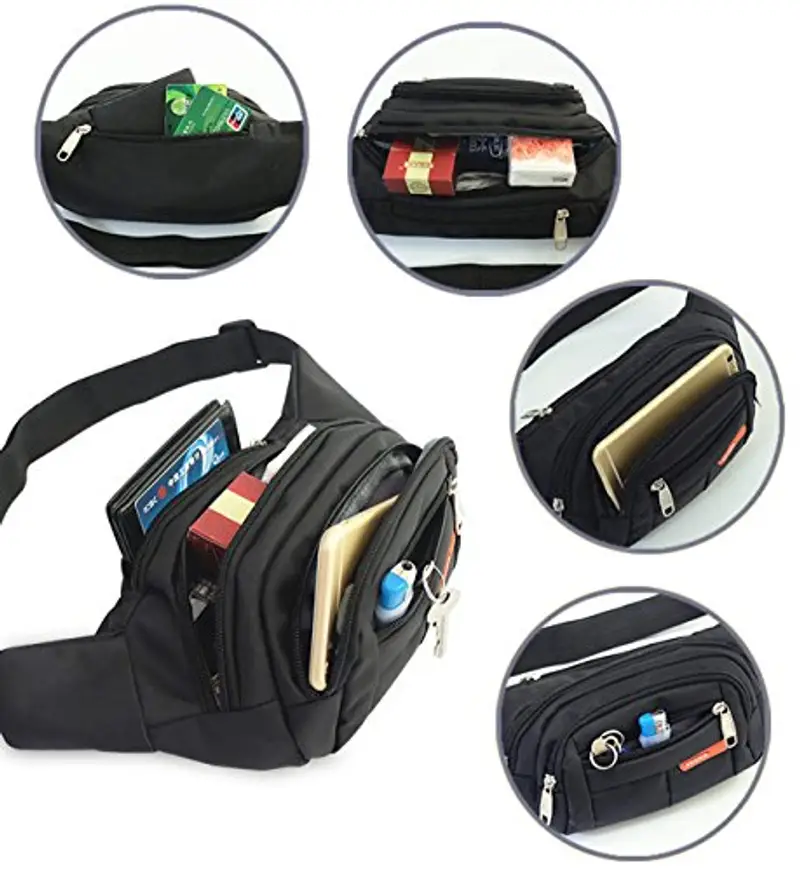 GRACETOP Marsupio Uomo Nero 786766 miniatura 2