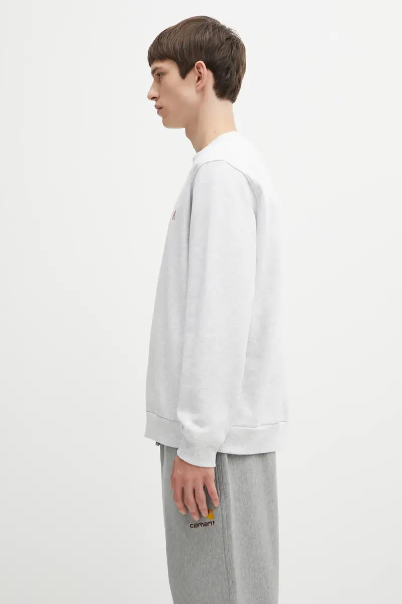 felpa One Point Crew uomo colore grigio G308.FT miniatura 2