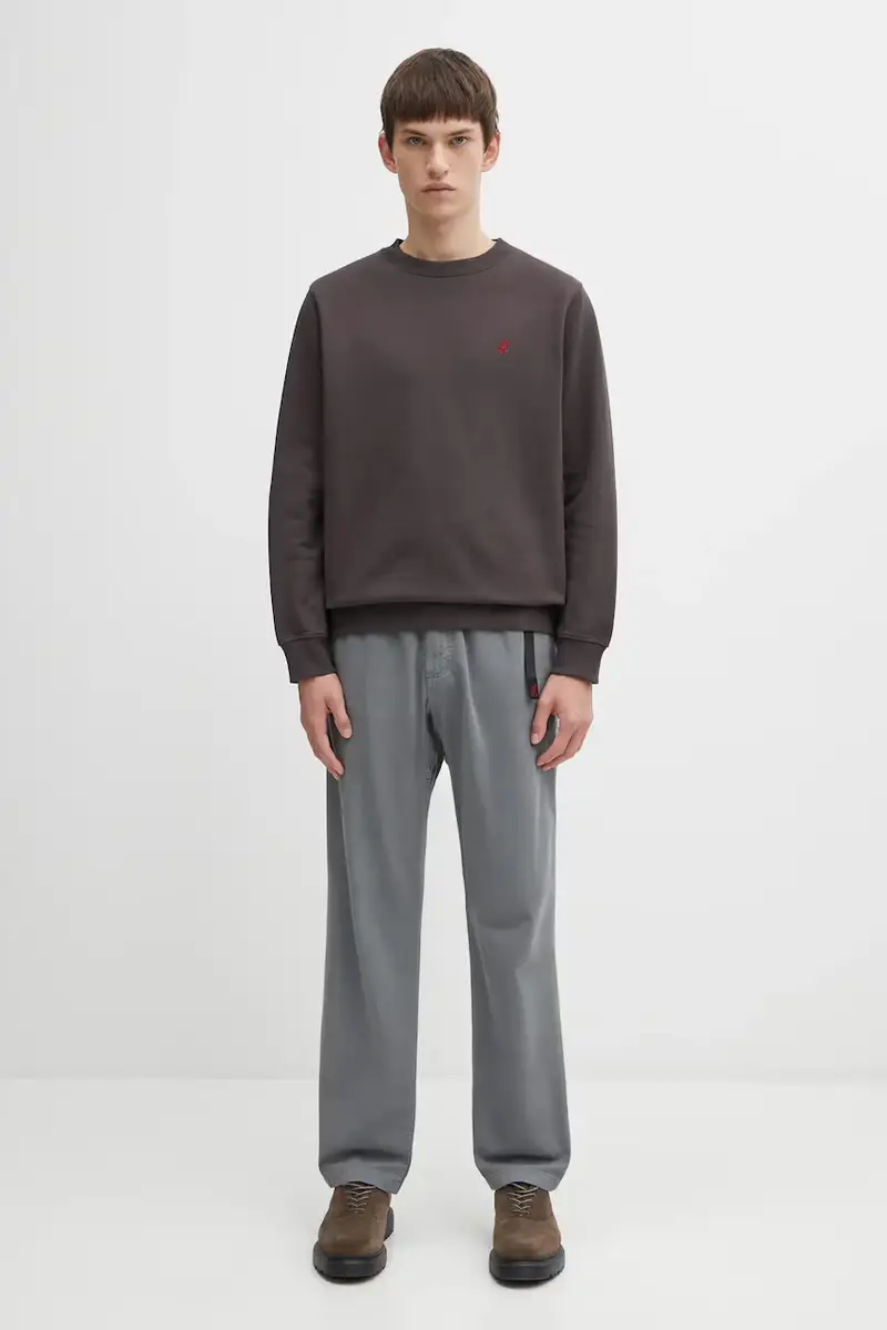 felpa One Point Crew uomo colore marrone G308.FT miniatura 5