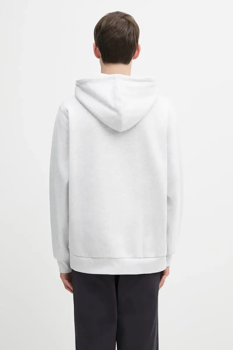 felpa One Point Hooded uomo colore grigio con cappuccio G309.FT miniatura 3