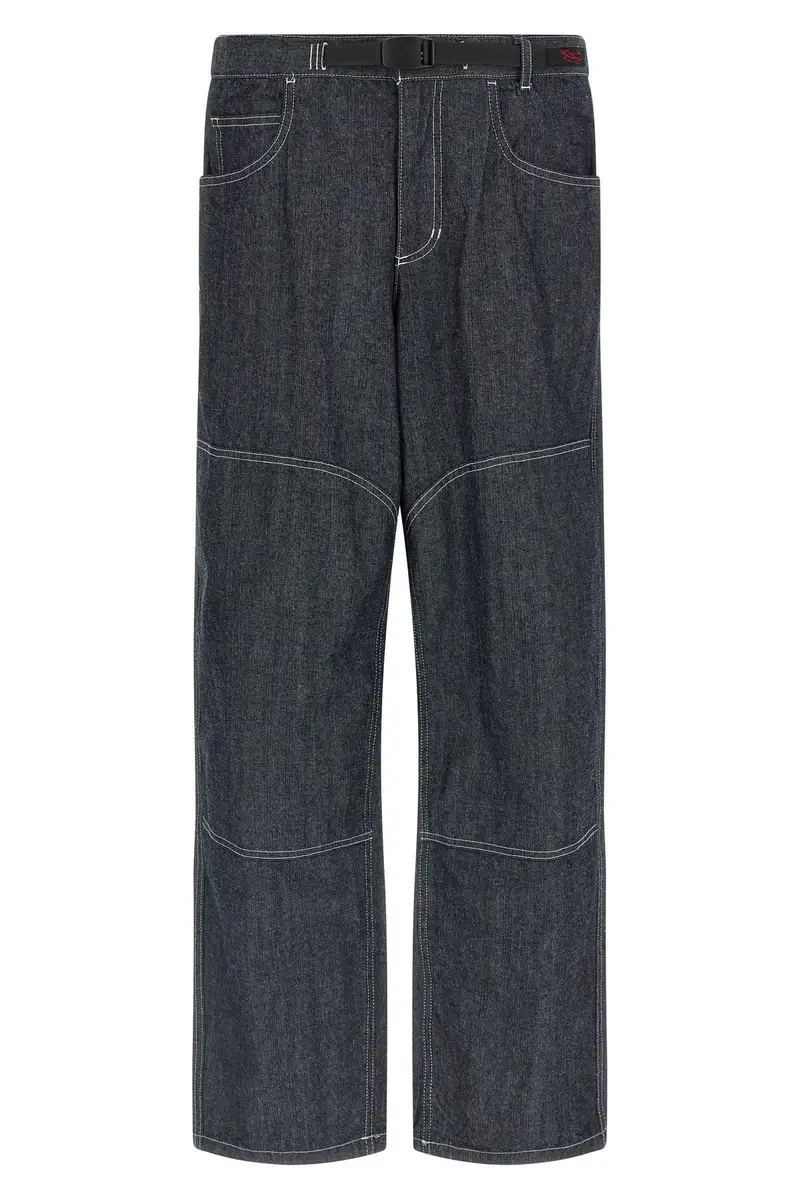 Jeans Japanese Chambray Double Knee Blu