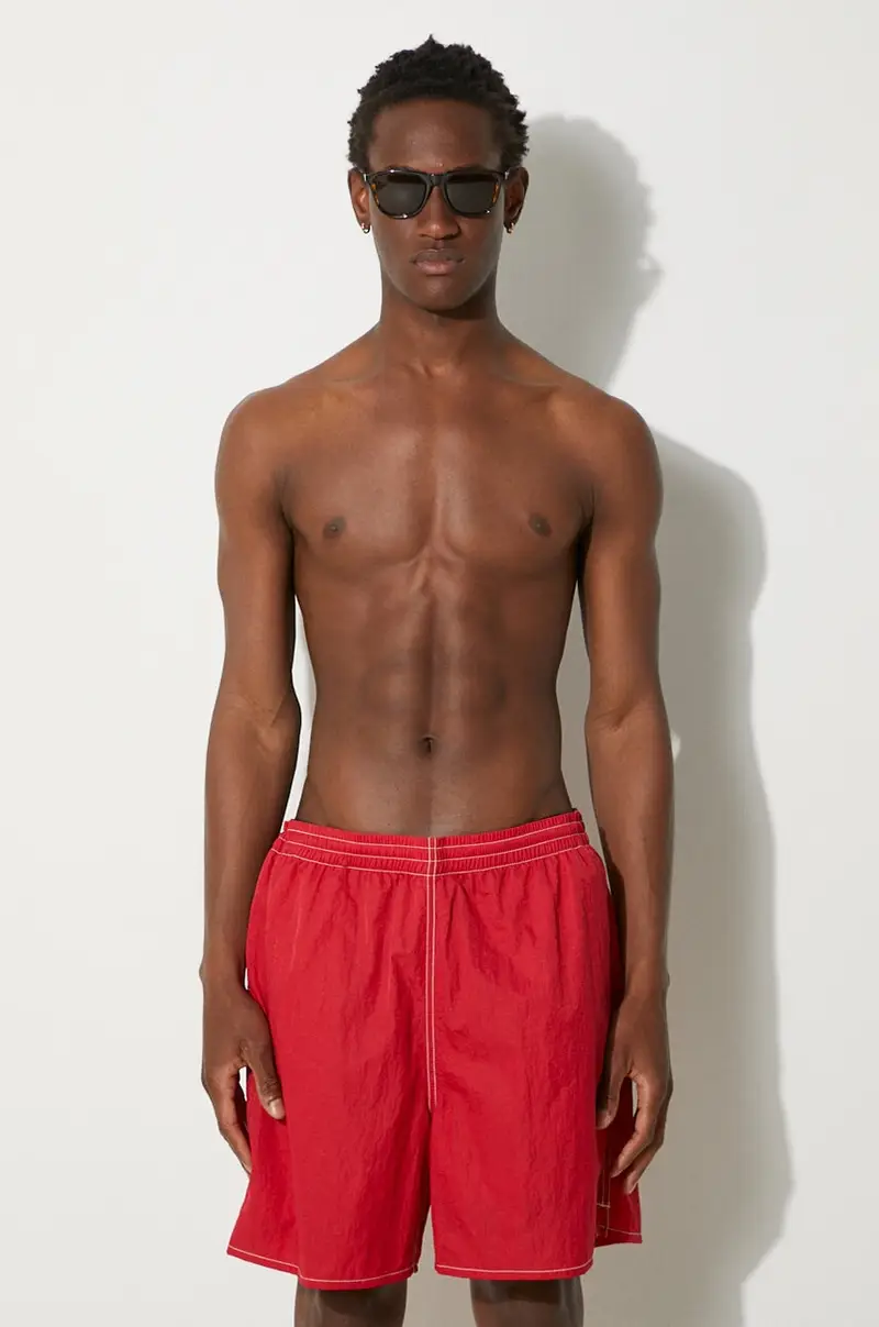 pantaloncini da bagno colore rosso