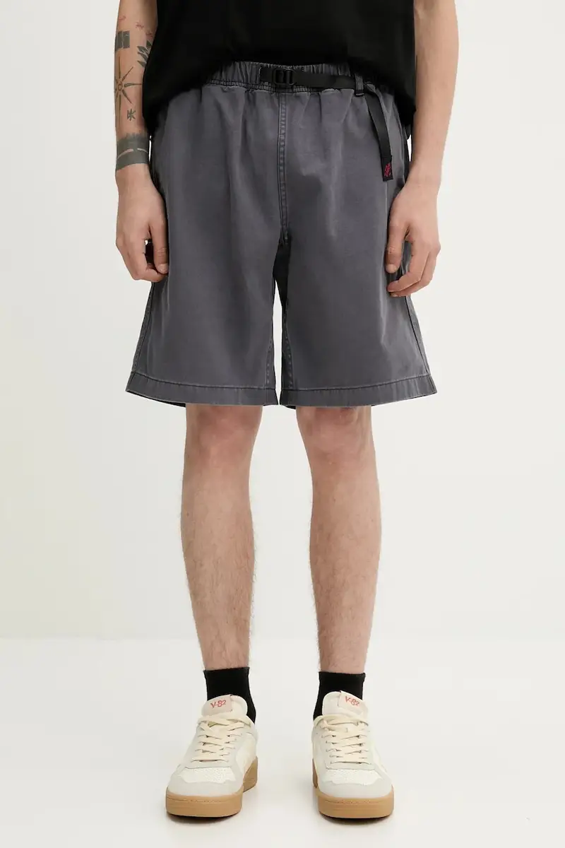 pantaloncini in cotone G-Short Pigment Dyed uomo colore grigio G4SM.P123