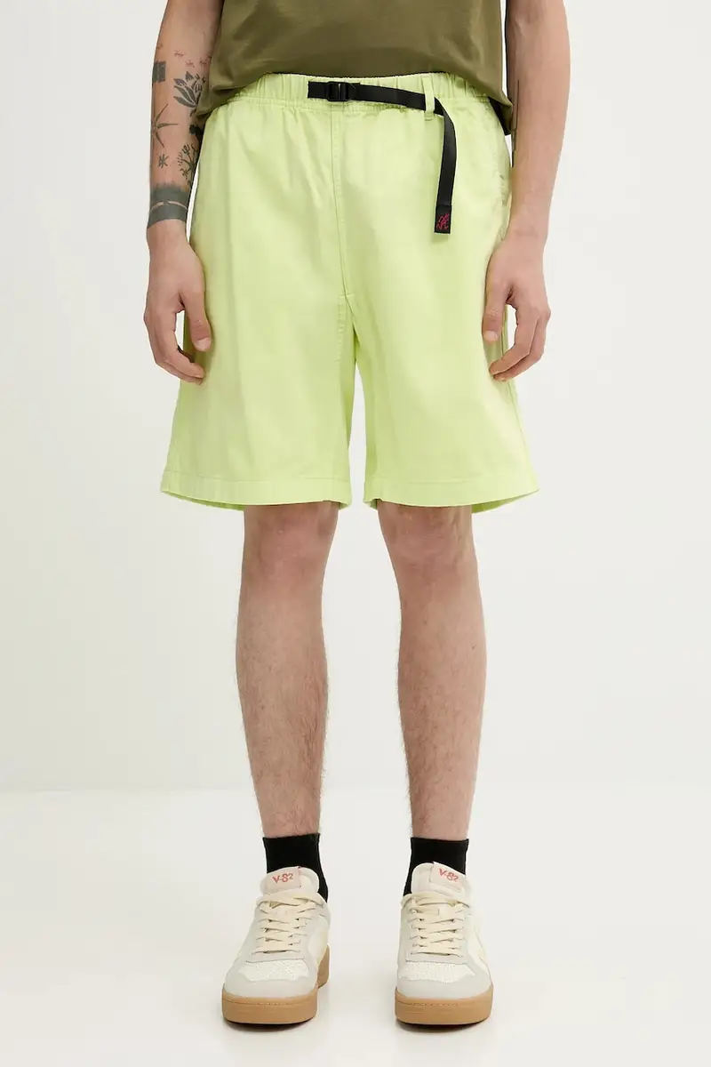 pantaloncini in cotone G-Short Pigment Dyed uomo colore verde G4SM.P123