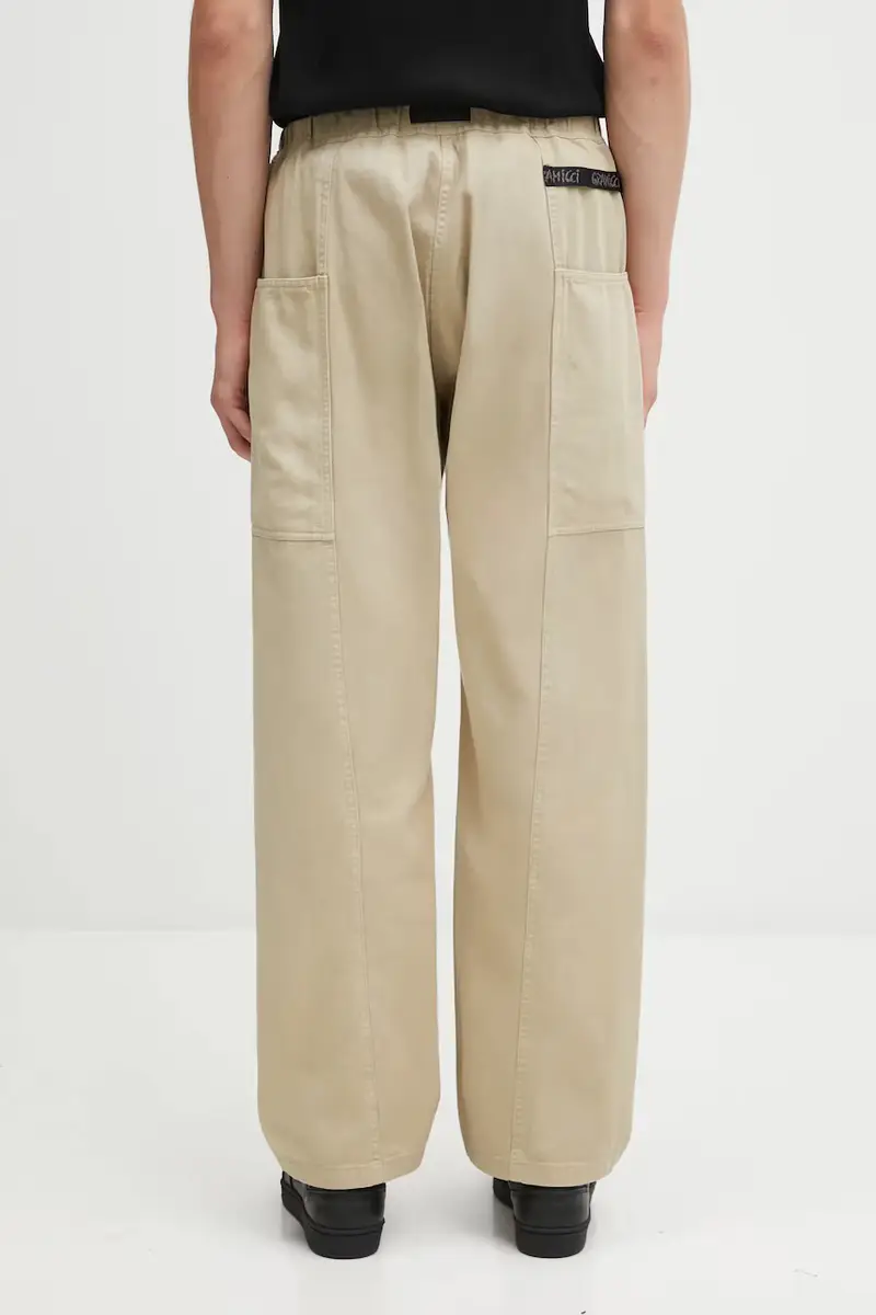 pantaloni in cotone Gadget Pant colore marrone G105.OGT Beige miniatura 3