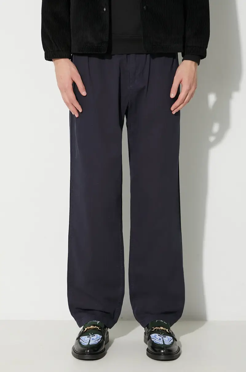 pantaloni in cotone Gramicci Pant Blu navy