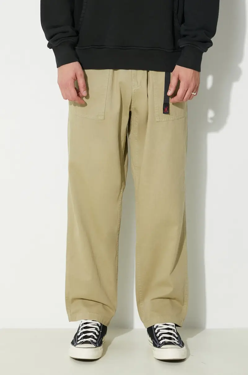 pantaloni in cotone Loose Tapered Ridge Pant colore verde G114.OGT
