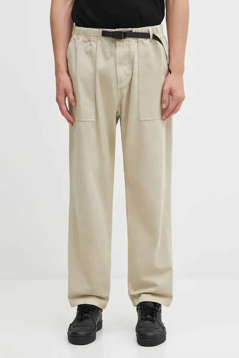 pantaloni in cotone Loose Tapered Ridge Pant colore verde G114.OGT Beige