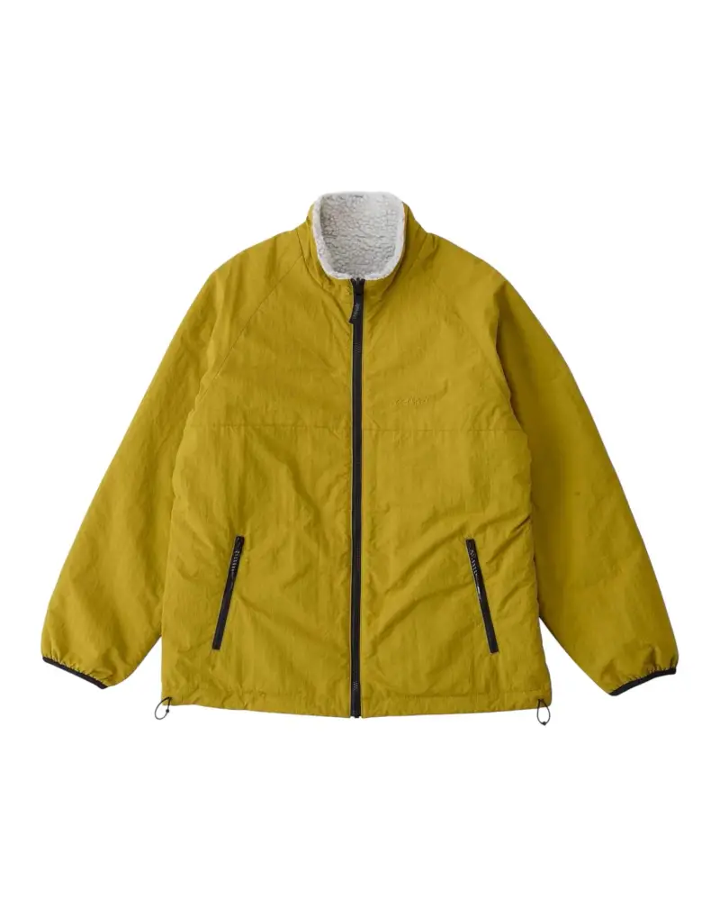 Reversible sherpa jacket giacca invernale reversibile - Natural/Chartreuse S