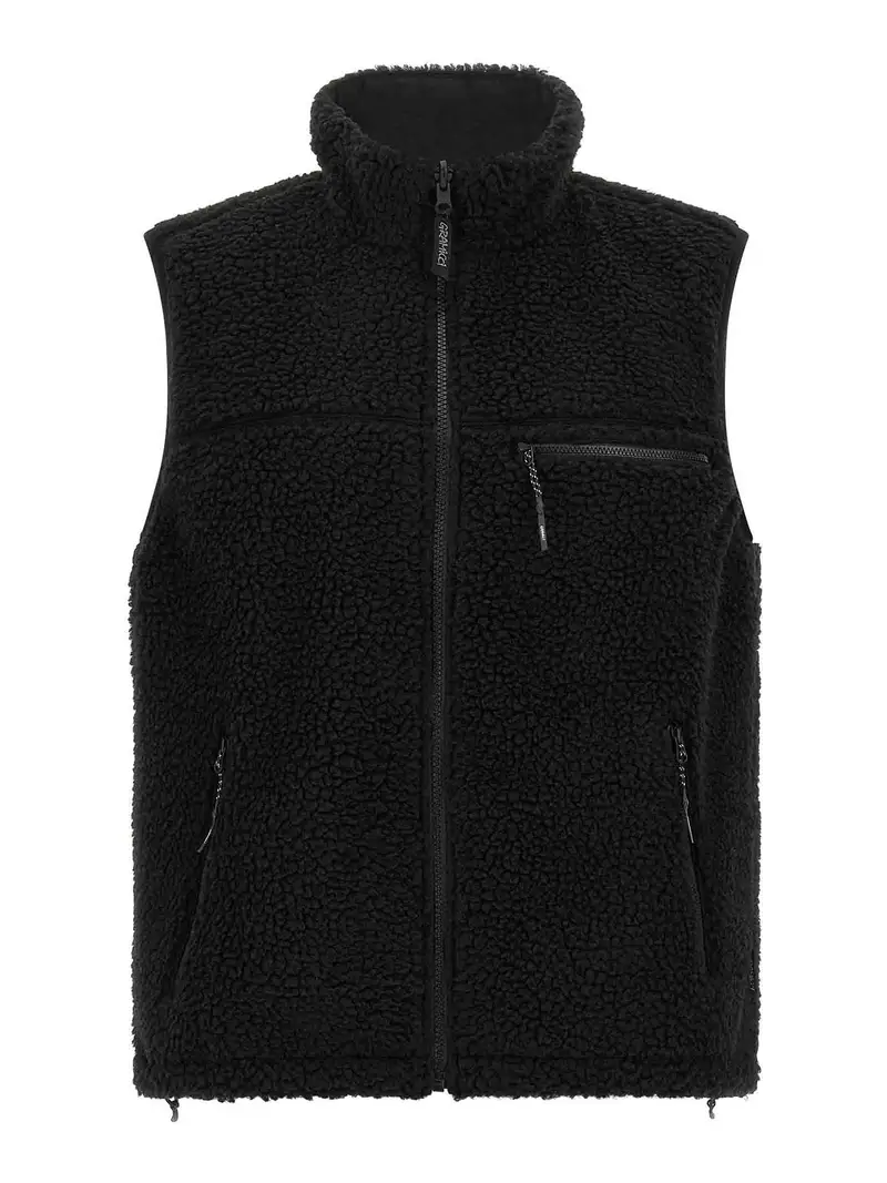 Reversible Sherpa Vest Nero