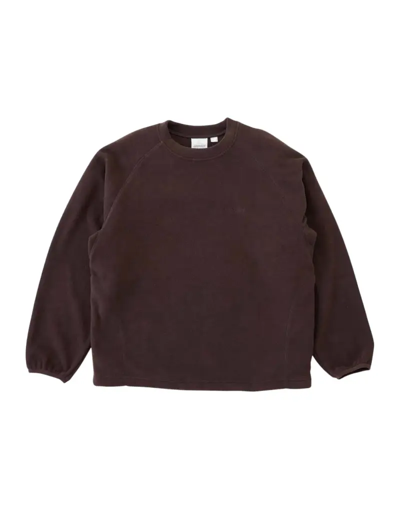 Thermal fleece crewneck felpa termica girocollo con laccetto in vita - Tobacco S