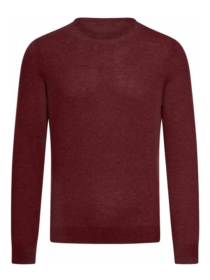 Maglione girocollo in cashmere Rosso