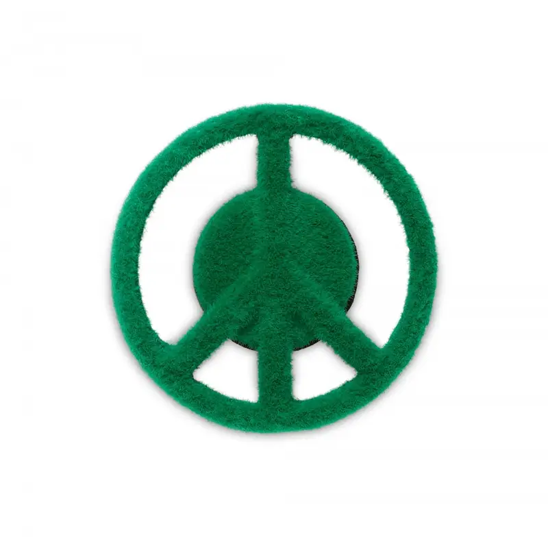 Grass textured peace sign