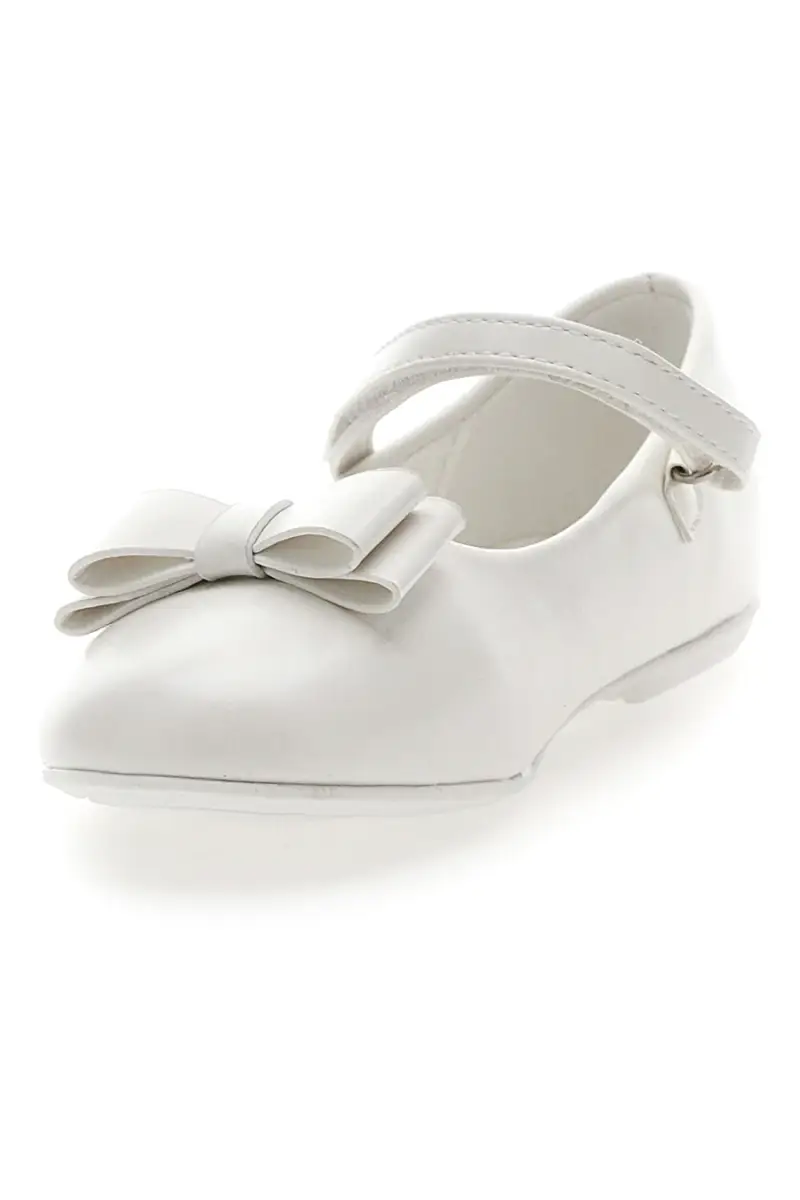 Ballerine Bianche con Cinturino e Fiocco GRAZIE GIRL 39G2509S [BIANCO] miniatura 3