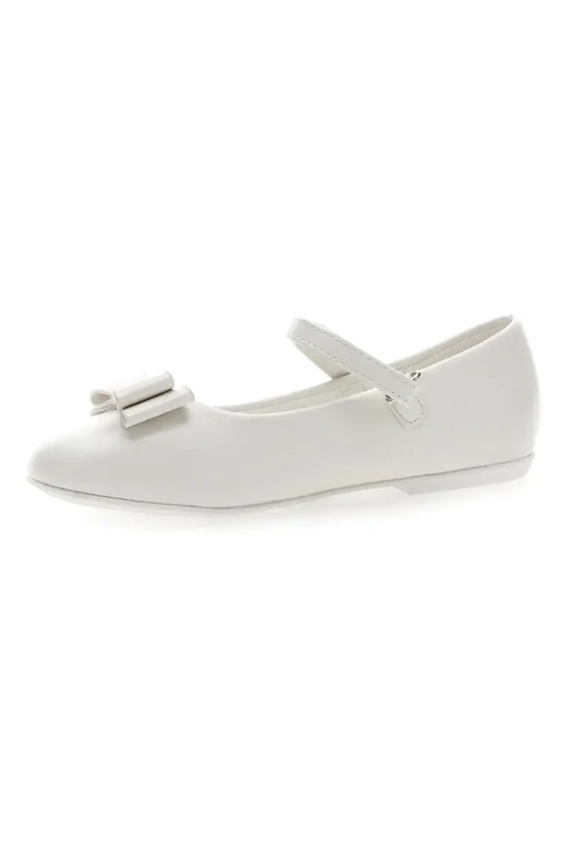 Ballerine Bianche con Cinturino e Fiocco GRAZIE GIRL 39G2509S [BIANCO] miniatura 4