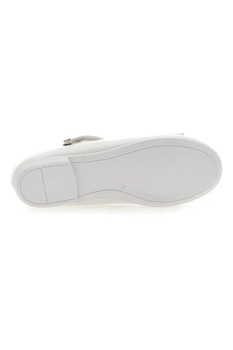 Ballerine Bianche con Cinturino e Fiocco GRAZIE GIRL 39G2509S [BIANCO] miniatura 5