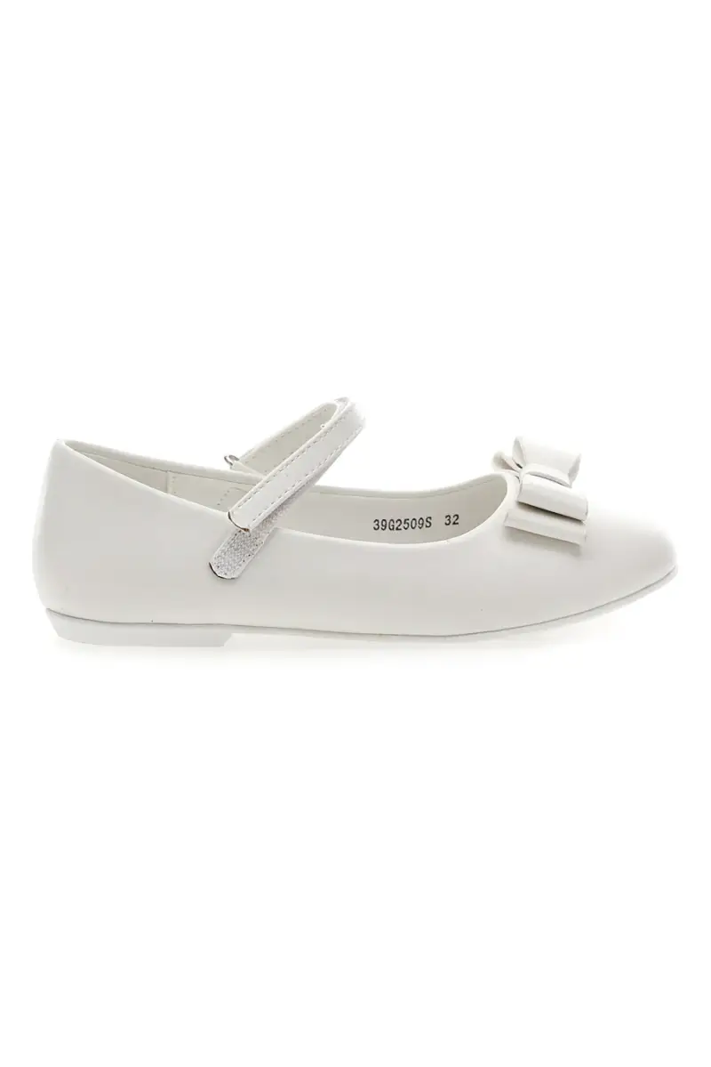Ballerine Bianche con Cinturino e Fiocco GRAZIE GIRL 39G2509S [BIANCO]